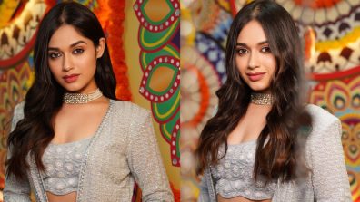 Jannat Zubair’s ethnic embroidered co-ord set is perfect pick for your corporate Diwali parties [Photos]