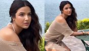 Jasmin Bhasin ups sass in a cutout beige maxi dress, and Arjit Taneja feels the heat