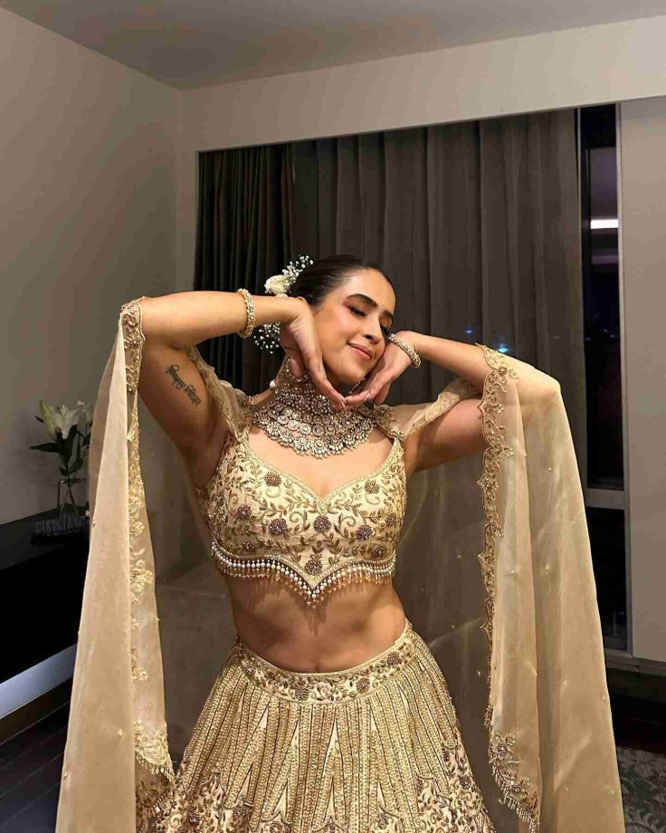 Jawan Actresses Ridhi Dogra, Priya Mani Raj, And Sanya Malhotra Show Their Fashionista Vibe, Gown To Lehenga 857031