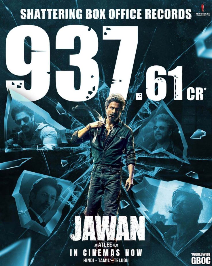 JAWAN India number surpass Gadar lifetime, set to cross Pathaan in Week 3! In Hindi the film is set to make the fastest 500cr by this weekend! 854379