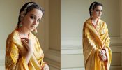 Kangana Ranaut articulates vintage romance in yellow Banarasi saree