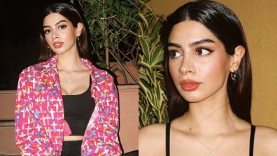 Khushi Kapoor Gives Trendy Gen-Z Fashion Goals In Crop Top, Trouser, And Jacket, See Photos