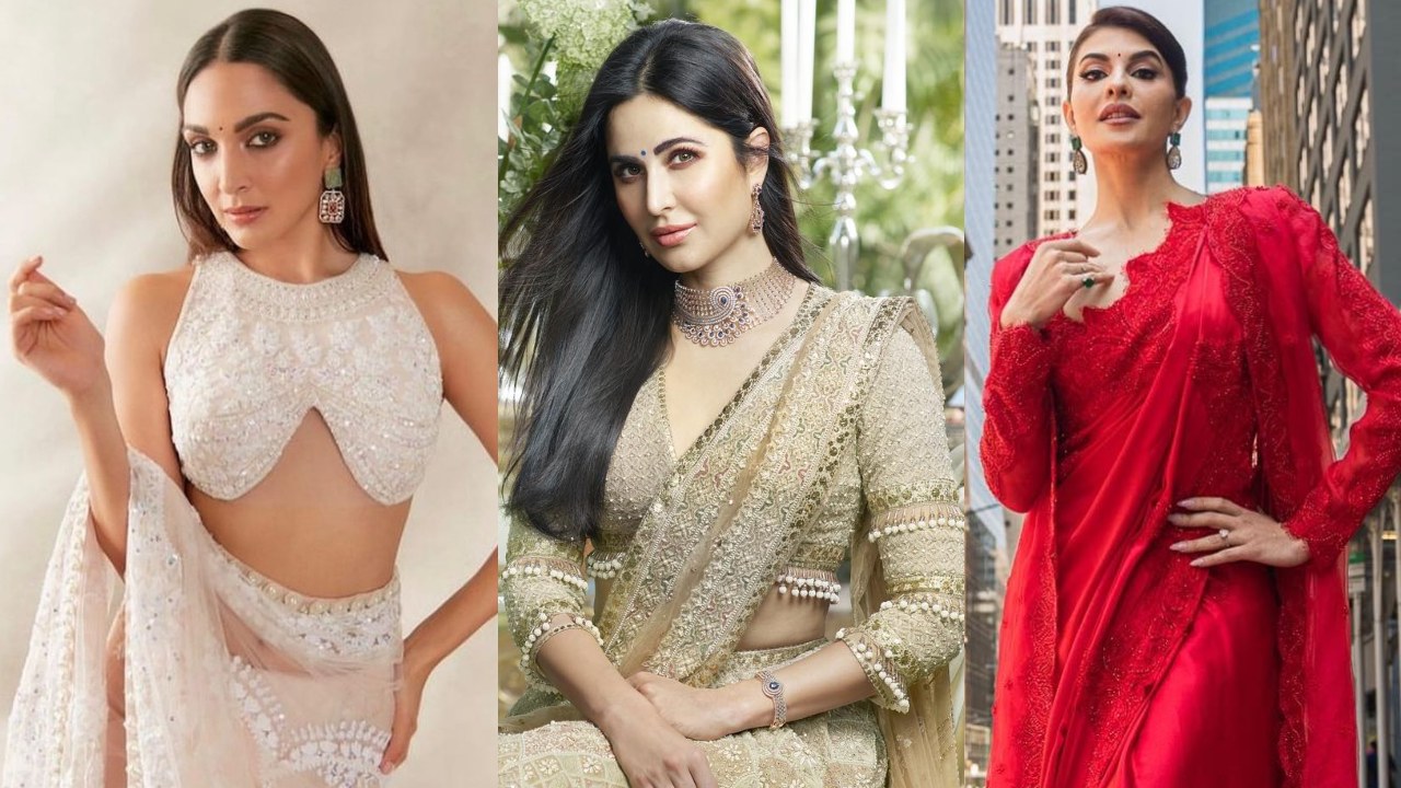 Kiara Advani, Katrina Kaif, And Jacqueliene Fernandez Glam Up In Season's Trending Blouse Designs 855354