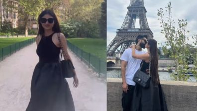 Love In Paris: Birthday girl Mouni Roy KISS hubby Suraj Nambiar in front of Eiffel Tower