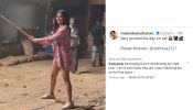 Malavika Mohanan Enjoys Fun Banter Playing With Flowers On Set, Fan Misunderstands