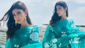 Mouni Roy crafts traditional spin in teal floral ethnic silk gown dress, Disha Patani in love