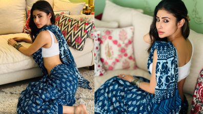 Mouni Roy is ‘saree-ously’ stunning in her blue cotton six yards, see pics