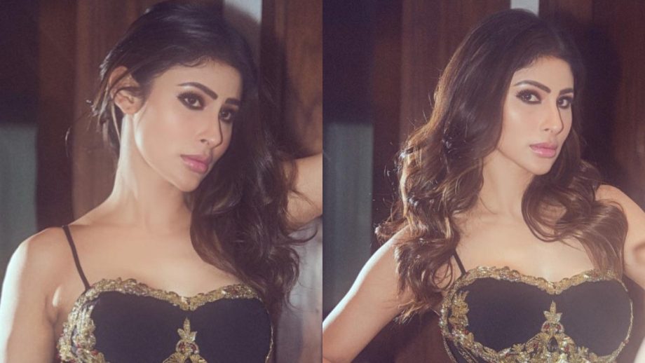 Mouni Roy Ups The Sensuality Bar In Black Gold Embellished Mini Dress, Shamita Shetty Feels Heat 852670