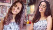 Mugdha Chaphekar keeps her summer glow on edge in floral blue midi dress