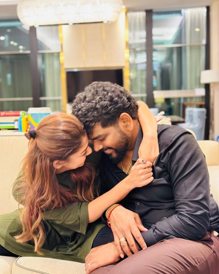 Nayanthara Hugs Hubby Vignesh Shivan; Pics Exude Perfect Couple Goals 857054