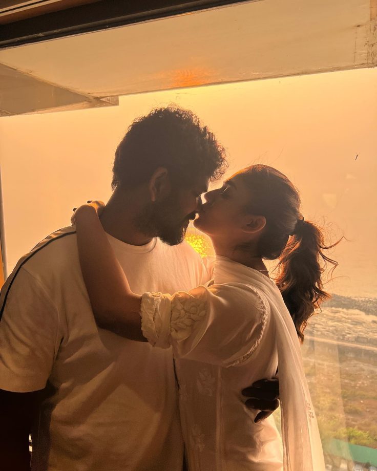 Nayanthara plants sweet kiss on Vignesh Shivan’s forehead, pens heartfelt birthday wish 852852