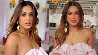 Nia Sharma’s Soft Pink Off-shoulder Corset Mini Dress With Frills Is A Perfect Pick For Date Night, See Photos