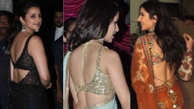 Oomph up party nights with these sultry blouse back designs: Katrina Kaif, Parineeti Chopra and Shraddha Kapoor’s picks