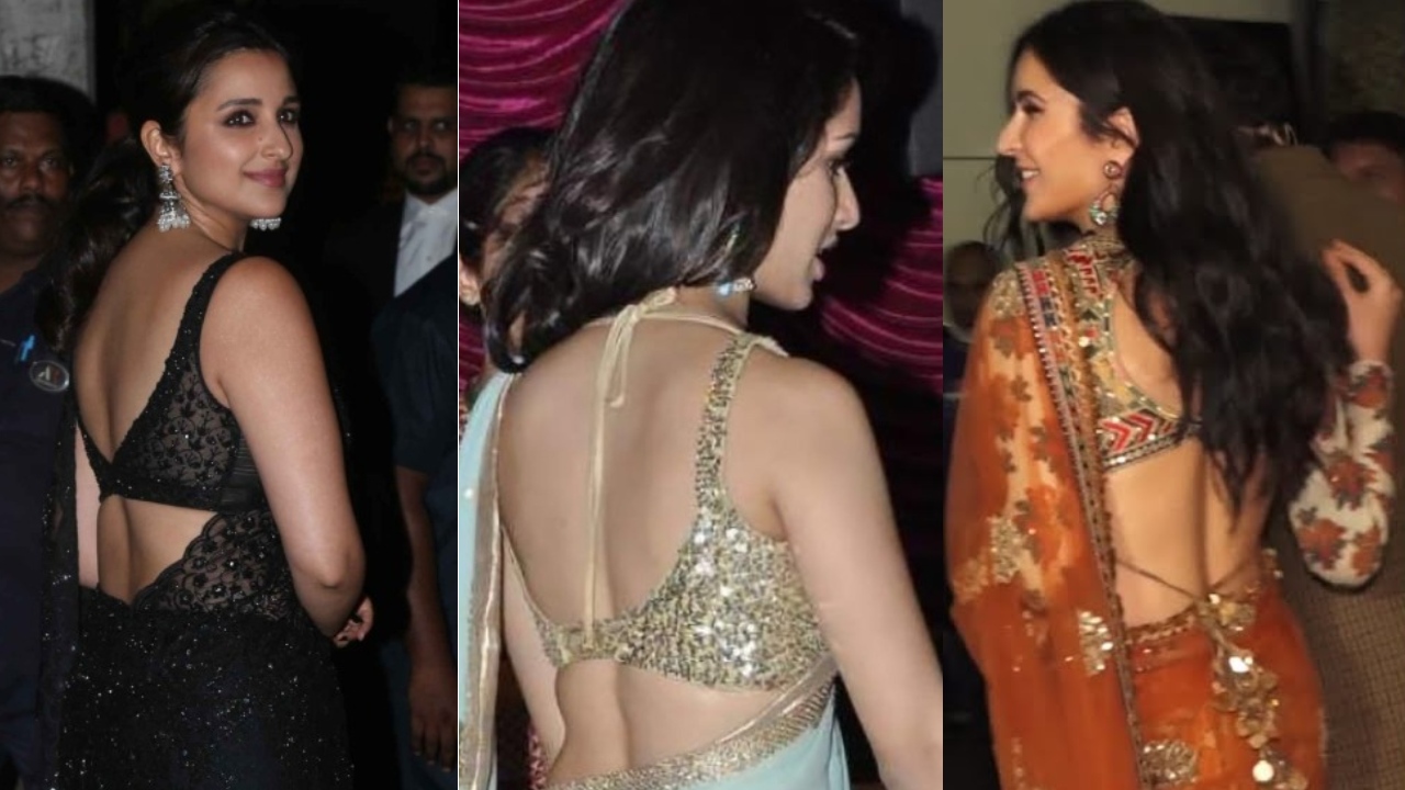 Oomph up party nights with these sultry blouse back designs: Katrina Kaif, Parineeti Chopra and Shraddha Kapoor’s picks 856400