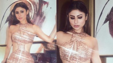 [Photos] Mouni Roy’s sparkly cutout gown is perfect for your cocktail parties