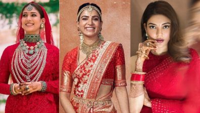 Planning for your big day? Kajal Aggarwal, Nayanthara & Samantha Ruth Prabhu’s bridal sarees to inspire