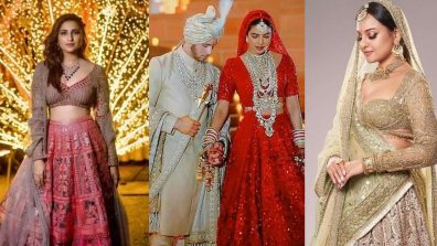 Poses in Poise! Curl your bridal lehengas like these Bollywood divas: Priyanka Chopra, Sonakshi Sinha and Parineeti Chopra