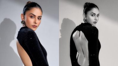 Rakul Preet Singh embodies ‘cosmic’ glam in backless LBD