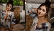 Rashami Desai curls sensuality in satin tie-dye shirt dress, see pics