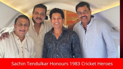 Sachin Tendulkar honours 1983 Cricket heroes, awaits 2023 World Cup victory