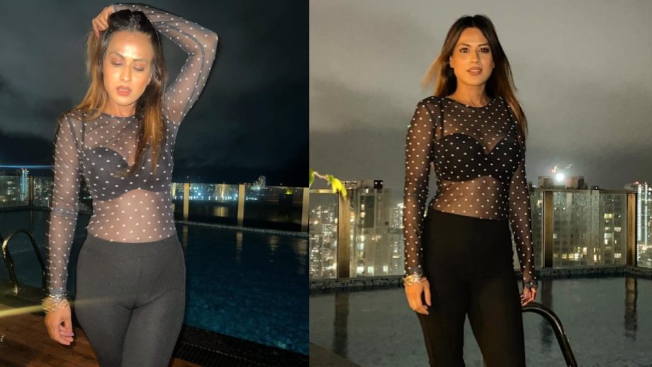 Sass Queen! Nia Sharma decks up in see-through black body suit 853098