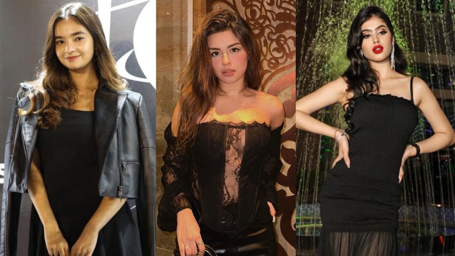 Sass Up Your Night Party Look Like Anushka Sen, Avneet Kaur, And Riva Arora In Black Dresses 855245