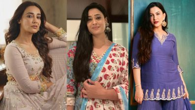 Shweta Tiwari, Gauahar Khan, And Surbhi Jyoti Set Festive Goals In Simple Sharara Sets [Photos]