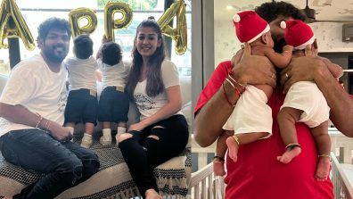 So Adorable! Nayanthara And Vignesh Shivan Pose Candid With Their Twin Sons, Uyir And Ulag