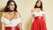Sonam Kapoor Ups Sensuality Bar In Off-shoulder Wrap Top, Knit Maxi Skirt And Long Boots