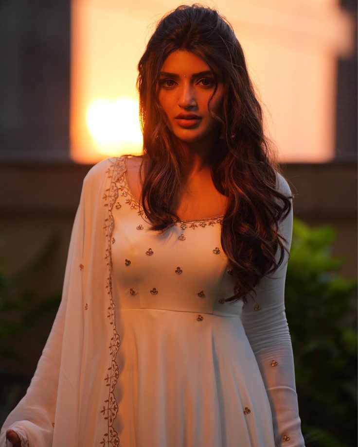 Sreeleela Goes Divine In Silhouette Hour Wearing White Anarkali With Jhumkas, See Photos 851756