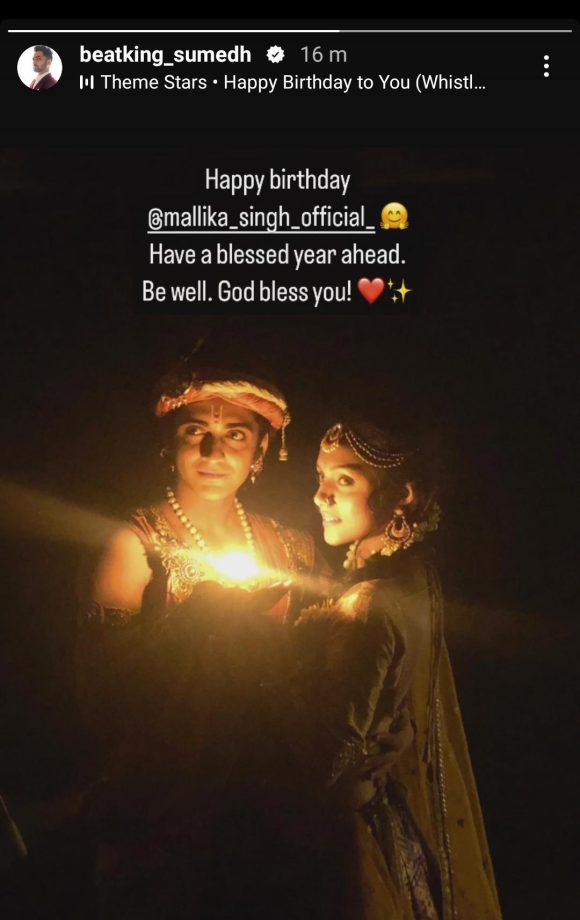 Sumedh Mudgalkar pens heartfelt birthday wish for RadhaKrishn co-star Mallika Singh 851992