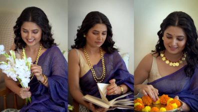 Take Code From Prajaktta Mali To Look Splendid In Sitara Saree