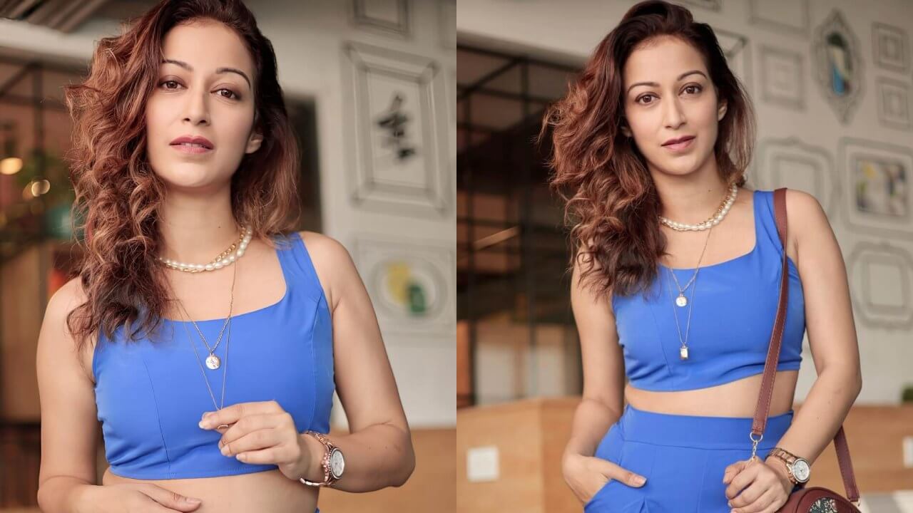 Take Code From TMKOC'S Sunayana Fozdar To Be Sassy In Blue Co-ords 848357