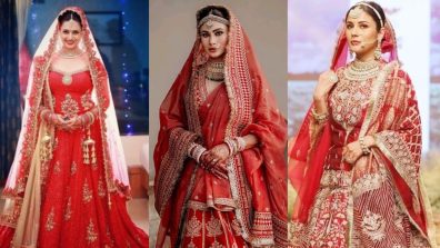 Take the modern ‘bridal poses’ in lehenga code from Divyanka Tripathi, Shehnaaz Gill and Mouni Roy