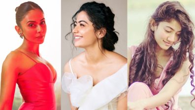 The easy hairstyle guide for your gowns by Rakul Preet Singh, Rashmika Mandanna and Sai Pallavi