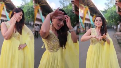 Too Late But Sonalee Kulkarni Follows ‘What Jhumka’ Trend In Beautiful Yellow Anarkali, Watch