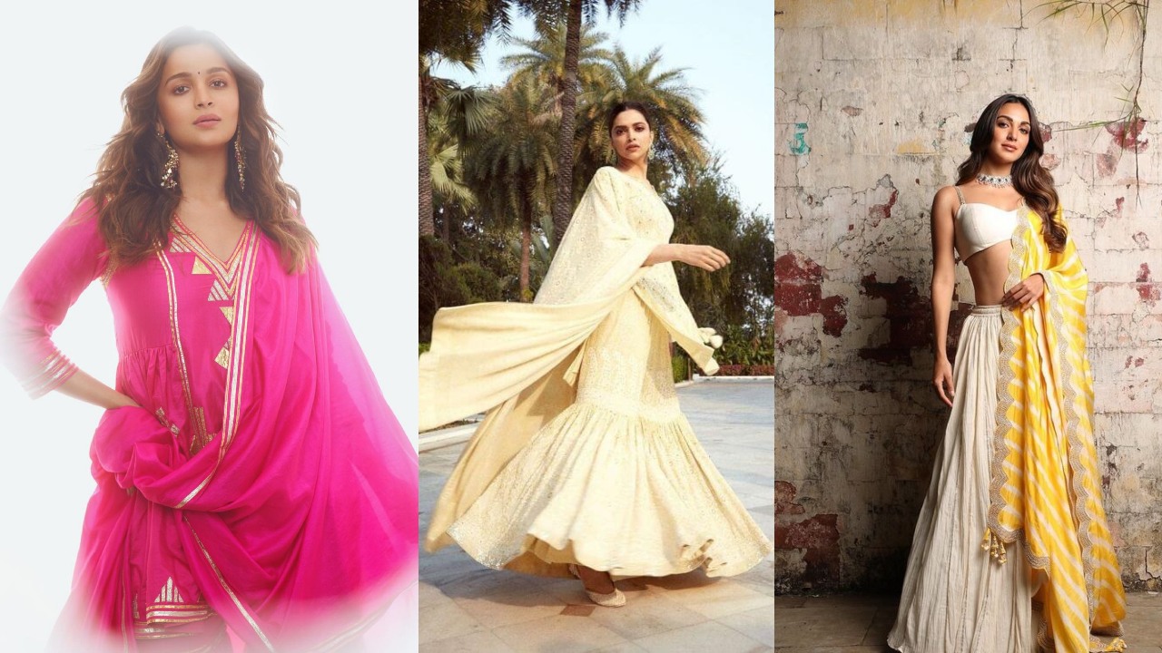 Traditional lehenga glam goes on edge! By Kiara Advani, Alia Bhatt and Deepika Padukone 852976