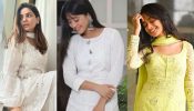 Twirl this season with simple chikankari kurta! Shraddha Arya, Shivangi Joshi & Mugdha Chaphekar’s picks