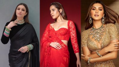 Up The Traditional Glam With Latest Blouse Designs Inspired By Parineeti Chopra, Raashi Khanna, And Tara Sutaria