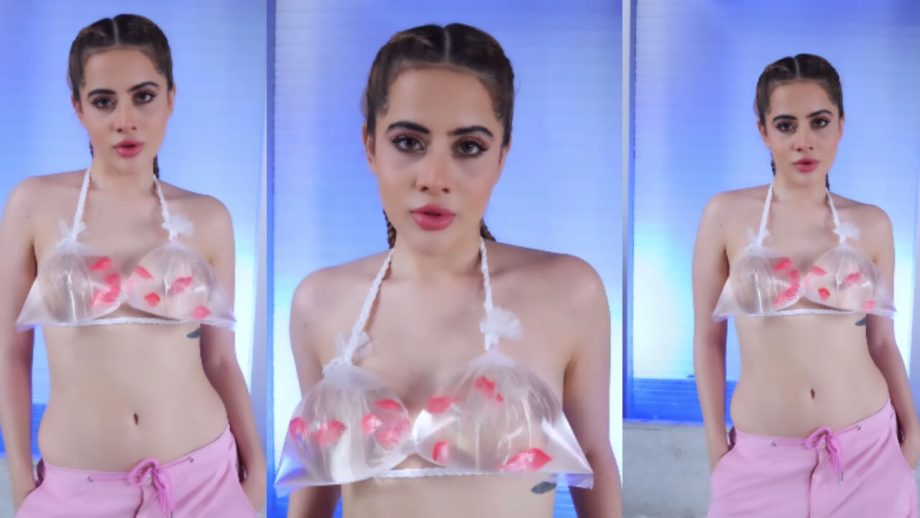 Urfi Javed makes waves with ‘fish-ion’ bralette, watch video 848745