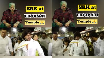 Video Viral! Shah Rukh Khan blows flying kiss and acknowledges fans during his Tirupati visit