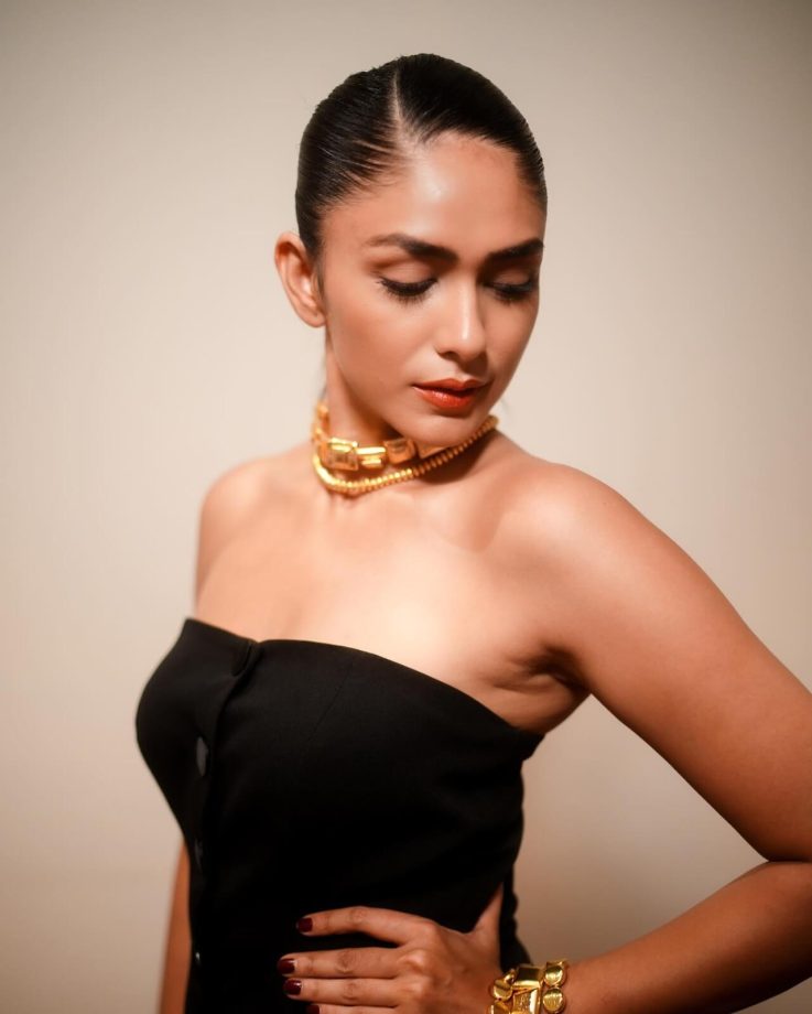 Why so hot? Mrunal Thakur ups glam bar in black off-shoulder co-ords 849999