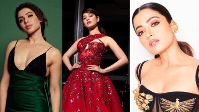 Your perfect go-to hairstyles for party gowns are here! Ft. Rashmika Mandanna, Samantha Ruth Prabhu and Tamannaah Bhatia