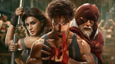 Action-packed promo of Tiger Shroff Kriti Sanon and legendary Amitabh Bachchan starrer ‘Ganapath’ is out now.