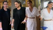 Airport Fashion: Parineeti Chopra Opts Chic Pantsuit, Shriya Saran Shows Swag In Dress