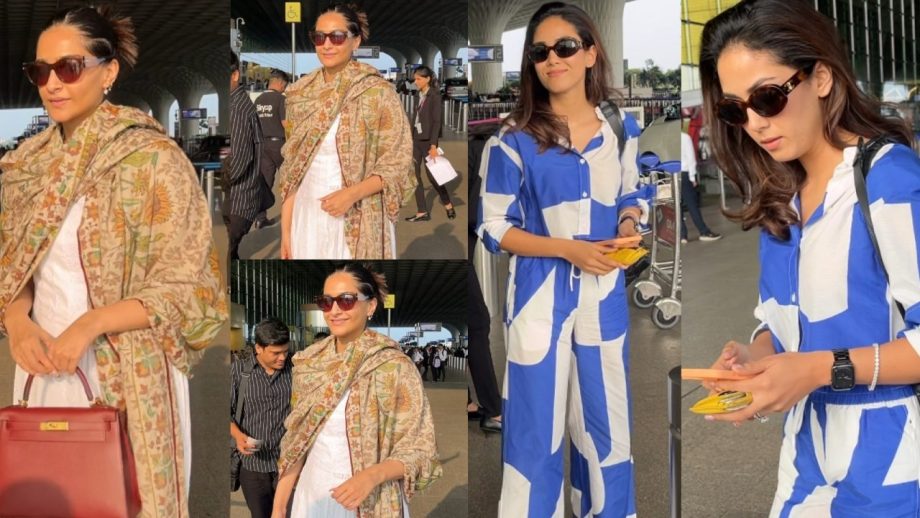 Airport Fashion: Sonam Kapoor Looks Gorgeous In Gown, Mira Rajput Goes Stylish In Co ord Set 860405