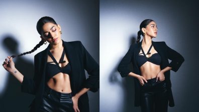 Alaya F Exudes ‘Chic’ Glam In Bralette, Blazer, and Trouser With Gold Earrings, Take A Look