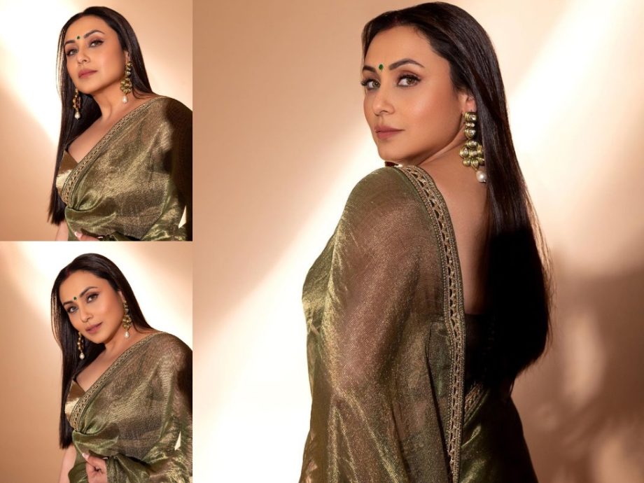 All that shimmer is Rani Mukherji, draped in gold Sabyasachi saree [Photos] 864085