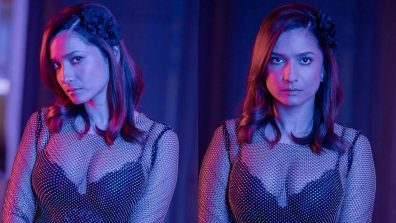 Ankita Lokhande gets Halloween ready in mesh bodysuit and tasseled black skirt