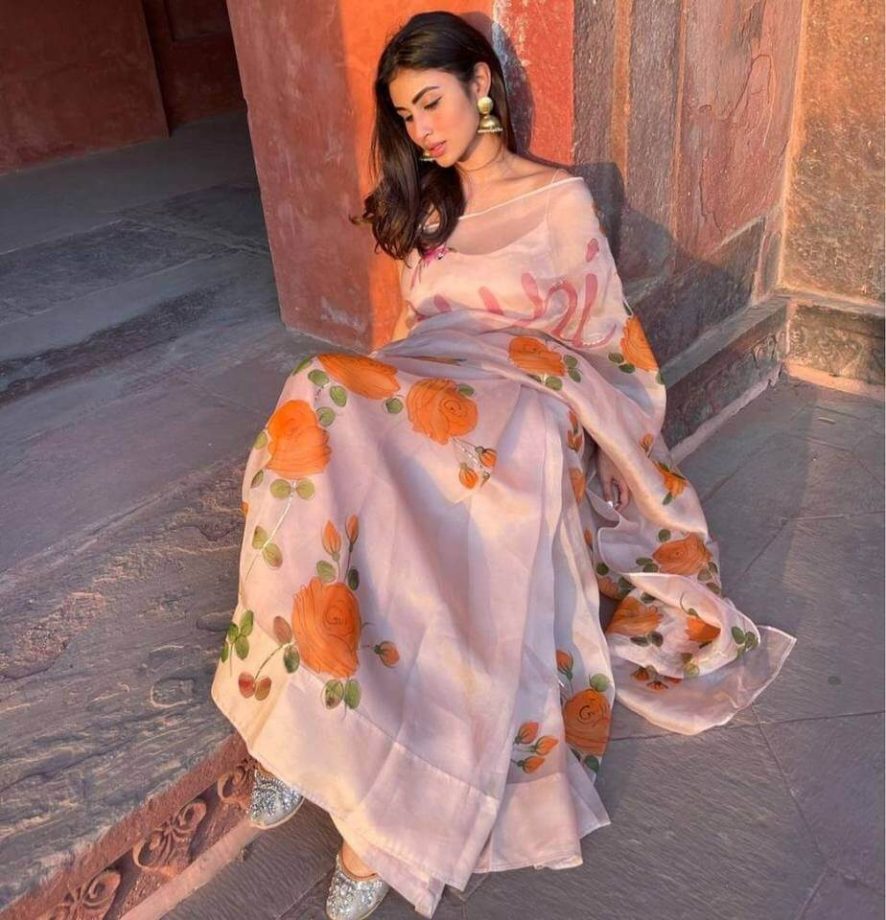 Ankita Lokhande, Rubina Dilaik, And Mouni Roy Are Grace Personified In Organza Saree 858351